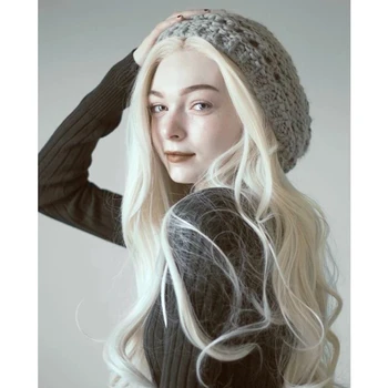 Длинные синтетические волосы, парики с распущенными волнами, белый бесклеевой термостойкий парик с натуральной линией роста волос для красивых женщин