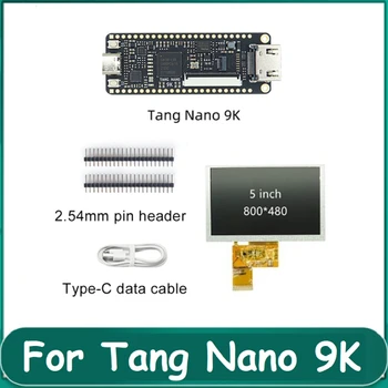 Для Tang Nano 9K FPGA Goai Development Board С 5-дюймовым SPI Голым Экраном GW1NR-9 RISC-V RV HD 40P RGB Интерфейс