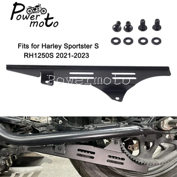 Для Harley Sportster S 1250 RH1250S 2021-2023 Алюминиевый нижний кожух ремня мотоцикла Защита цепи Направляющее колесо Крышка слайдера
