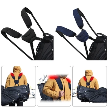 Прямая поставка, Регулируемый плечевой ремень для сумки для гольфа, Удобные двойные плечевые ремни, Дышащий ремень для переноски рюкзака, Простой в использовании.