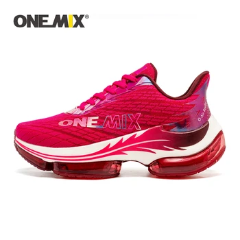 Мужская спортивная обувь для бега ONEMIX, Амортизирующие отскок, Дышащие уличные гоночные кроссовки, мужские роскошные кроссовки, увеличивающие рост на 6-7 см