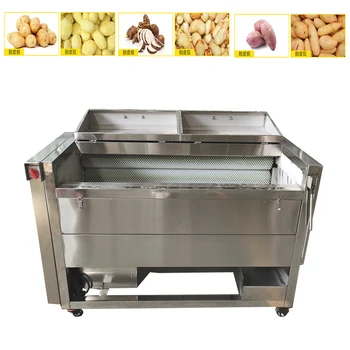 Высококачественная эффективная машина для очистки имбиря, Маленькая машина для очистки и мойки картофеля из маниоки