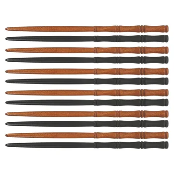 12 шт. деревянных палочек для волос, палочки для еды в китайском стиле, Декоративные палочки для волос, Винтажные палочки для еды