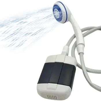 Портативный походный душ, наружный USB-перезаряжаемый Электрический душевой насос для кемпинга, мойки автомобилей, садоводства, уборки домашних животных