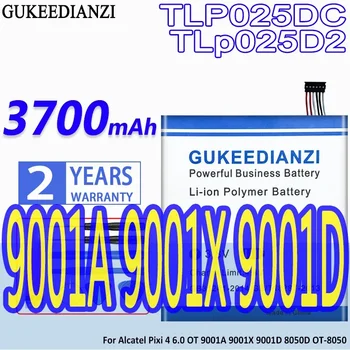 Аккумулятор GUKEEDIANZI Высокой Емкости TLP025DC TLp025D2 3700mAh Для Alcatel Pixi 4 6.0 OT 9001A 9001X 9001D 8050D OT-8050