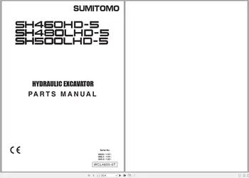 Руководства по техническому обслуживанию и запчастям для операторов гидравлических экскаваторов Sumimoto 4.09ГБ PDF DVD