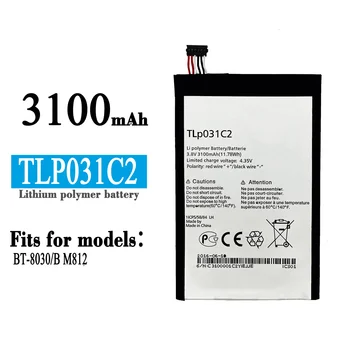 TLP031C2 Высококачественная Сменная Батарея Для Alcatel BT-8030/B M812 3100mAh Встроенные Новые Литиевые Батареи Мобильного Телефона