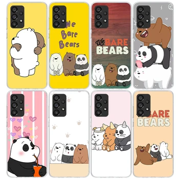 Мы-Медведь-Bears Чехол для телефона Samsung Galaxy A14 A13 A12 A54 A53 A52S Чехол A24 A34 A23 A33 A22 A32 A03S A04S Силиконовый Чехол