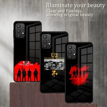U2 Band Rock Чехол Для Телефона Samsung S21 S20 S22 S30 Pro S7Edge S8 S9 S10 Ultra Plus E Plus Из закаленного Стекла Funda Cover