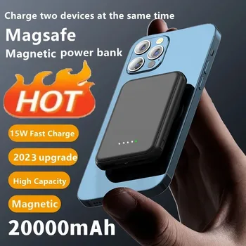 Быстрая Зарядка Мощностью 25 Вт Для Magsafe Magnetic Wireless Power Bank Внешний Аккумулятор Мобильного Телефона для Iphone12 13 14 Pro Max Powerbank