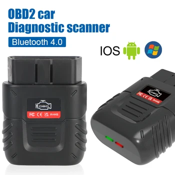 Автомобильный Диагностический Инструмент ELM 327 Scanner OBDII Code Reader Bluetooth-Совместимый Инструмент Автоматического Сканирования 4.0 OBD2 Scanner для IOS Android PC