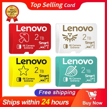 Lenovo 2 ТБ Высокоскоростная SD-Карта Класса 10 128 ГБ Micro TF SD-Карта 1 ТБ 512 ГБ cartao de memoria Для juegos nintendo switch New