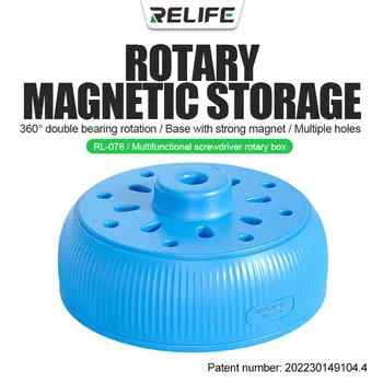 Многофункциональная отвертка Relife RL-078, поворотная коробка для большинства отверток с магнитным накопителем на 19 отверстий