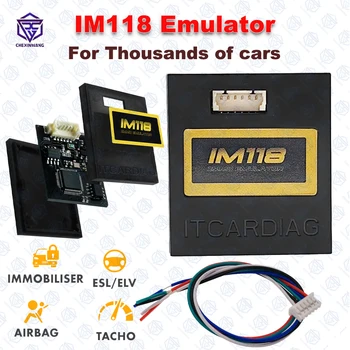 Новый Эмулятор IMMO Off IM118 (автомобили K-LINE / CANBUS) Сброс сигнала OBD2 автомобиля Диагностические инструменты Обновление V96 SQU OF68 OF80 OF96 для PSA