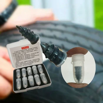 Гвозди для ремонта вакуумных шин Комплект резиновых гвоздей для бескамерного ремонта шин Быстрый инструмент для самостоятельного изготовления