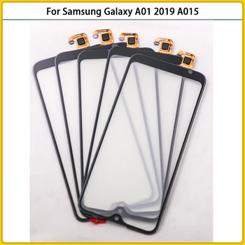 Новинка для Samsung Galaxy A01 2019 A015 SM-A015F/DS Сенсорная панель Дигитайзер Сенсор ЖК-Дисплей Переднее Внешнее Стекло A01 Сенсорный экран