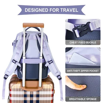 Дорожный рюкзак для багажа, женская повседневная сумка, большие легкие рюкзаки для ноутбука, водонепроницаемые, для самолета, женские многофункциональные