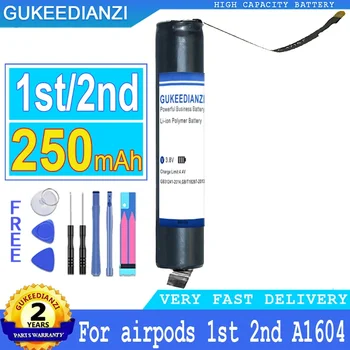 GUKEEDIANZI-Аккумулятор для Airpods, Коробка для наушников для Air Pods 1, 1-й, 2-й, 3-й, A1604, A1523, A1722, A2032, A2031, TWS