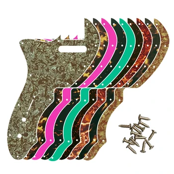 Пользовательские Гитарные партии Xinyue - Для Левшей US Tele 69 Thinline Guitar Pickguard Scratch Plate Multicolor Choice Flame Pattern