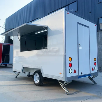 Изготовленный на заказ 3-метровый / 10-футовый прицеп для перевозки продуктов питания Taco Food Truck, одобренный CE DOT, передвижная кухня для перевозки пиццы с мороженым