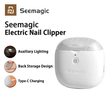 Электрические автоматические кусачки для ногтей Seemagic Pro с легким Триммером, Маникюрный нож, Точилка для детских ногтей, Безопасные ножницы