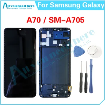 100% Тест Для Samsung Galaxy A70 A705 A705F A7050 A705W A705X A705U ЖК-дисплей С Сенсорным Экраном Дигитайзер В Сборе Запчасти для Ремонта