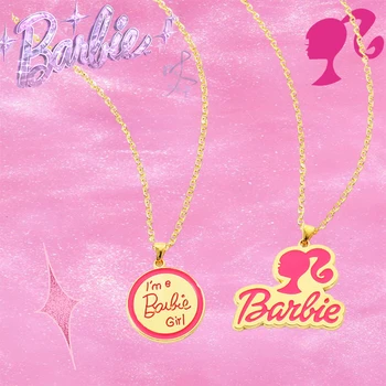 Ожерелье Барби Нежное Модное украшение из фильма Каваи Нежные украшения Y2K Украшения Милые Милые Девушки Подарок Модный кулон