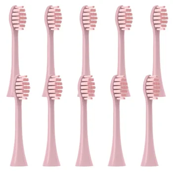 Новый Тип замены для Apiyoo Moon Pink, 10 шт. насадок для зубных щеток, электрических мягких насадок DuPont, умной насадки для чистки