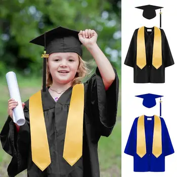 Детская академическая форма Школьная форма для детей 2023 Дошкольное Выпускное платье для детского сада Набор шляп с кисточками