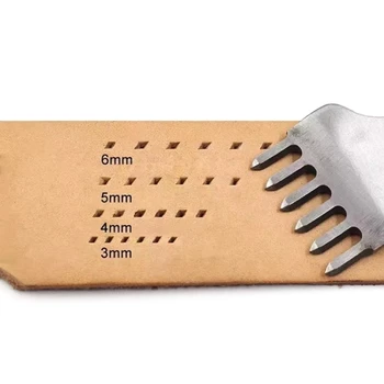 Инструменты для изготовления кожи, Дыроколы, инструмент для сшивания шнуровки, сшитый вручную для поделок