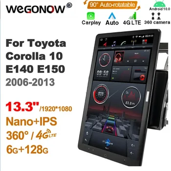 TS10 Android 10,0 Собственное автомобильное радио Авто для Toyota Corolla 10 E140 E150 2006-2013 13,3 