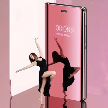 Смарт-Чехол Для Huawei Honor 10 V10 8 Pro 9 Lite 9i Nova 2i 3E Lite 7C Y7 Prime y9 2018 Зеркальная Крышка с Четким Обзором, Флип-чехол Honor10