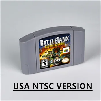 BattleTanx - Global Assault для Ретро 64-Битного Игрового Картриджа Американской версии Формата NTSC для Подарочных игр