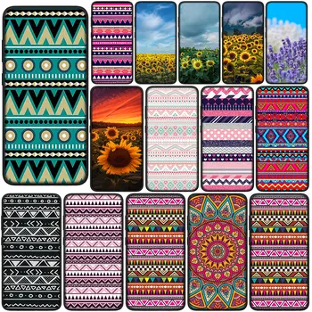 Подсолнух Племени Ацтеков Красочный Чехол для Телефона Samsung Galaxy A10 A20 A53 A30 A31 A32 A50 A51 A52 A12 A33 Корпус