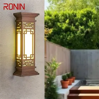 Уличный светильник RONIN, светодиодные настенные бра в китайском стиле, водонепроницаемая лампа для домашнего балкона, классическая