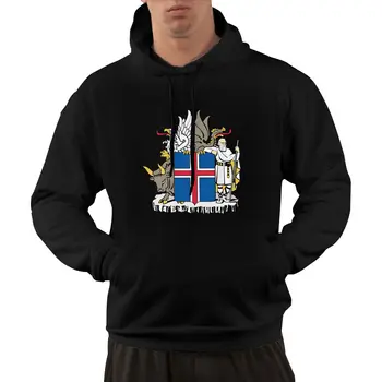 95% Хлопок Эмблема Флага Страны Исландия Теплый Зимний Пуловер С Капюшоном Мужчины Женщины Унисекс В Стиле Хип-Хоп Толстовка