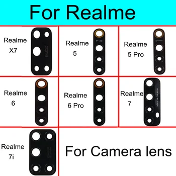 Стеклянный Объектив Задней Основной Камеры Для Oppo Realme XT X2 X2 5 5i 6 7 6i 7i X7 C3 X50 Pro, Запасная Часть стеклянного объектива