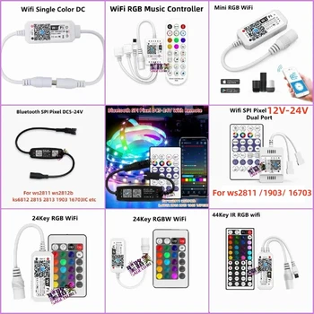 MagicHome Mini RGB RGBW RGBCCT WiFi Контроллер DC12-24V 2812 2811 RGB Светодиодные Ленты Синхронизации Света 16 миллионов Цветов Управление смартфоном