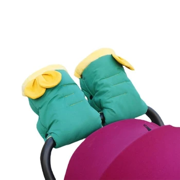 Перчатки для детской коляски, мягкие и удобные перчатки для детской коляски, Регулируемые перчатки, красочные перчатки для детской коляски для активного отдыха