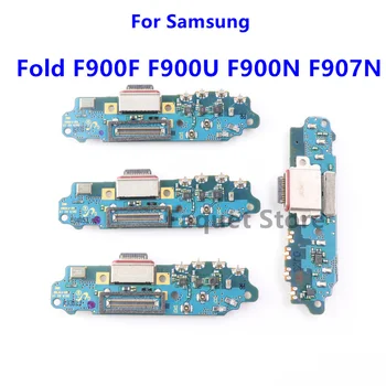 Оригинал Для Samsung Galaxy Fold F900U F907N USB Порт Зарядное Устройство Док-станция Разъемная плата Гибкий Кабель SM-F900F Микрофонная Плата