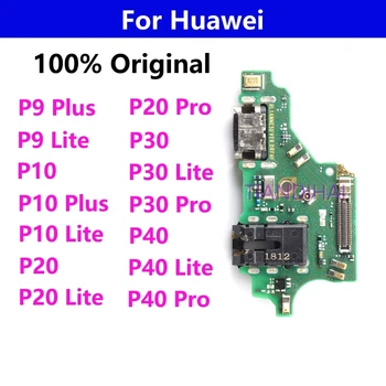 100% Оригинальный USB-Разъем Зарядного Устройства Зарядный Порт Для Huawei P9 P10 P20 P30 P40 Lite Plus Pro Док-Станция Для Зарядки Платы Гибкий Кабель