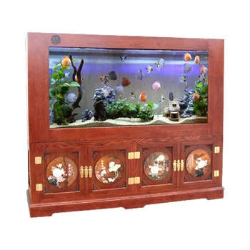 Аквариум из ультра-белого стекла, экология, аквариум с травой, гостиная, домашний аквариум с кораллами, аквариум с маленькими рыбками