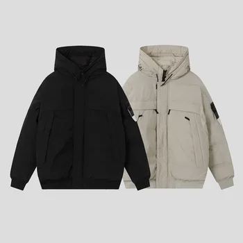 Итальянский модный бренд СР значок хлопка куртка зимой тепло и ветрозащитный хлопок пальто